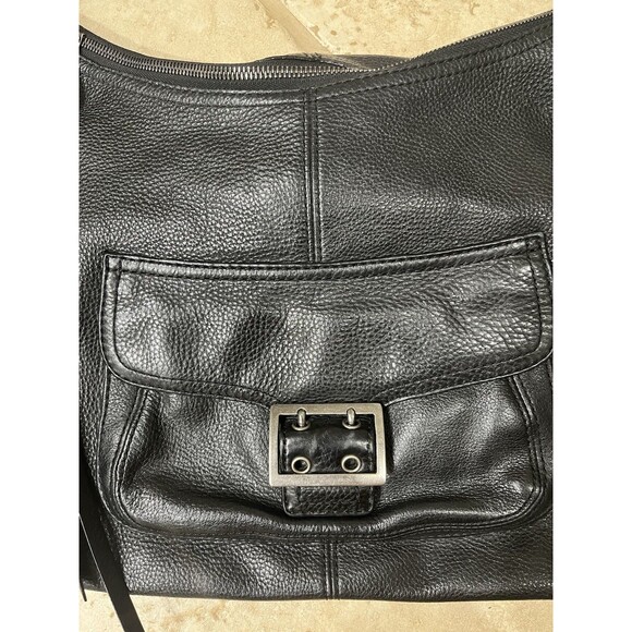 Banana Republic Black Genuine Leather Hobo Bag Purse Handbag Excellent Condition - Picture 2 of 12